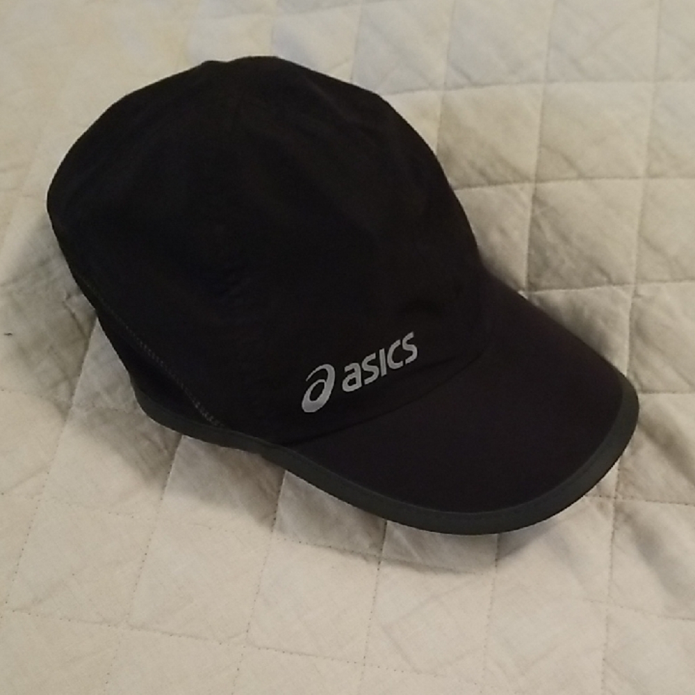 Asics Black Reflective Logo Running Cap